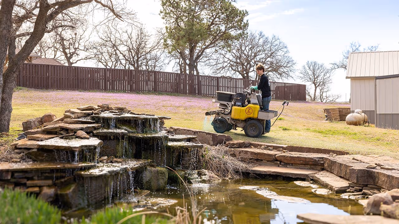 Core aeration services in Edmond, OK – improve soil health and root growth