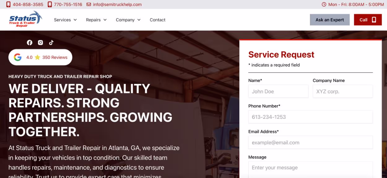 Status Truck and TraiIer Repair featured image