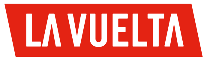 Red trapezoid logo with the white text 'LA VUELTA'.