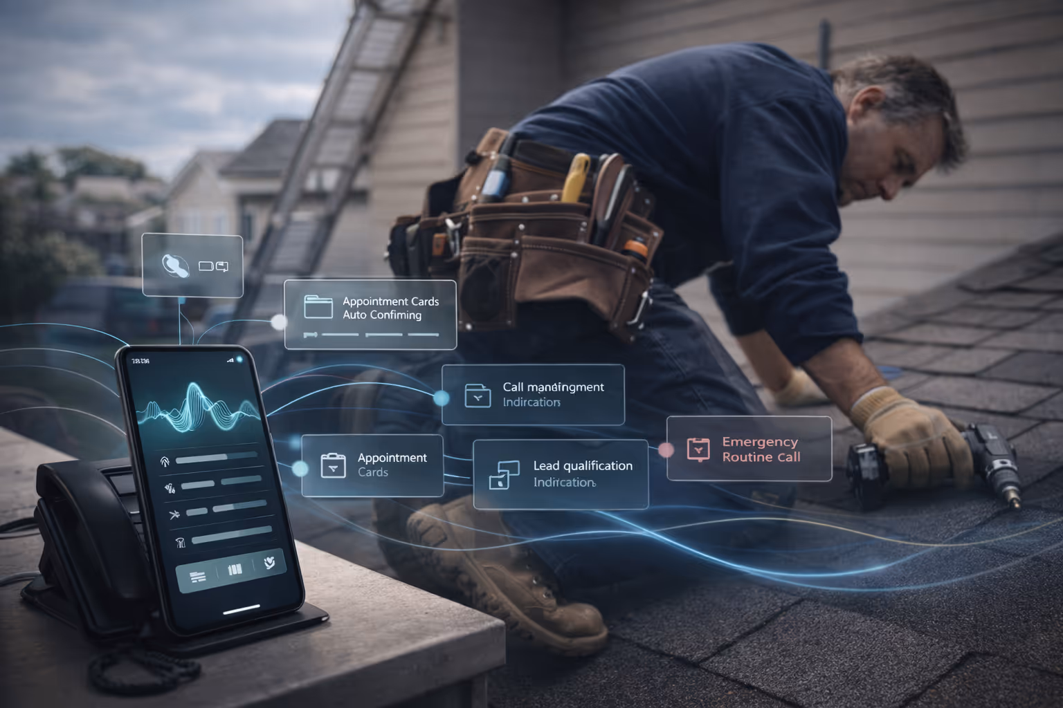 Automated phone system for home services