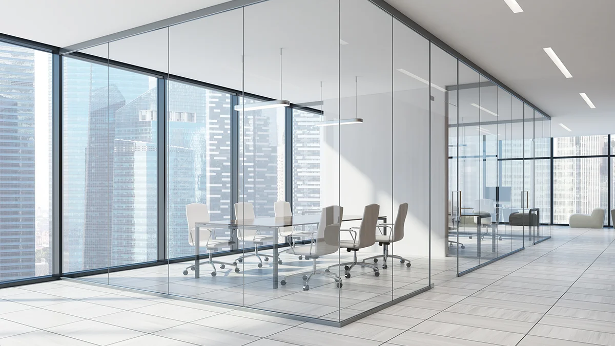 3D render of a modern office