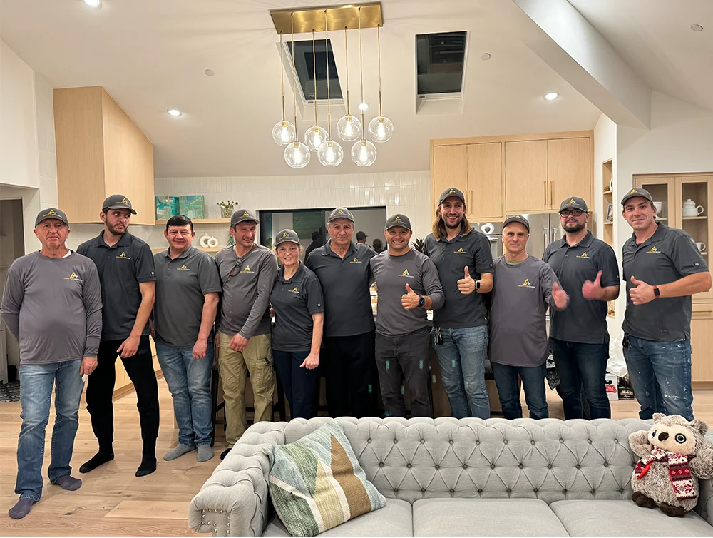 Global Arch Construction team taking a group picture.
