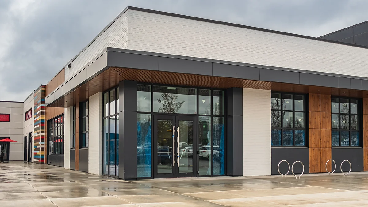New retail building