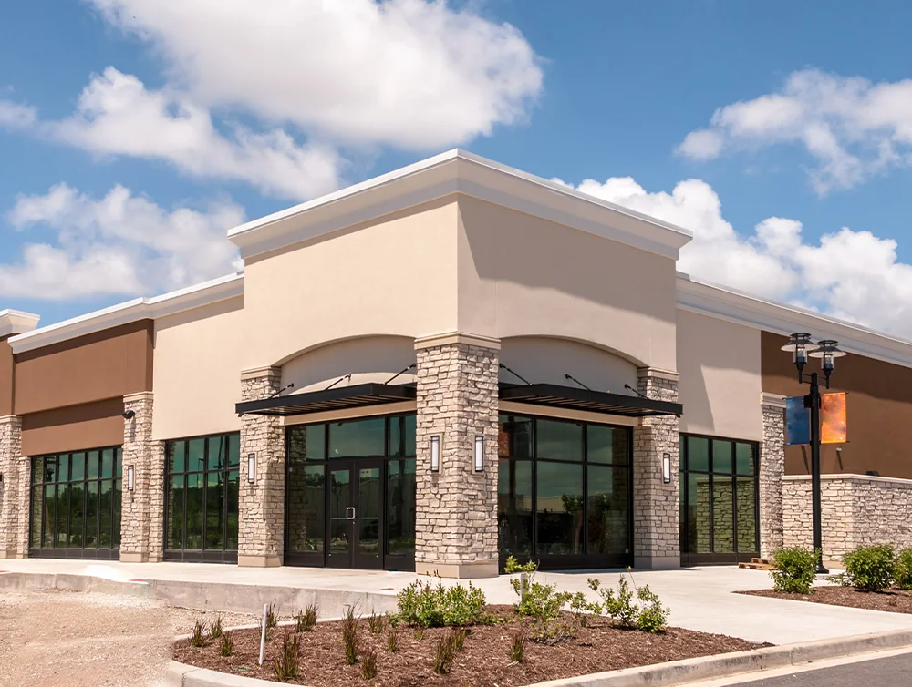 New retail building
