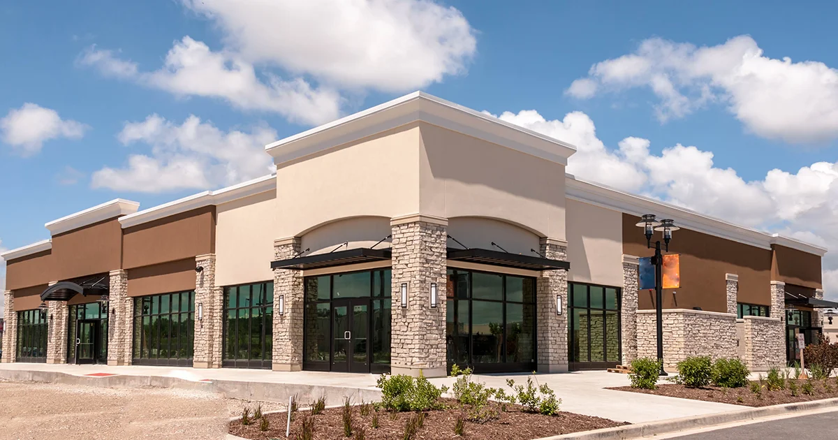 New retail building