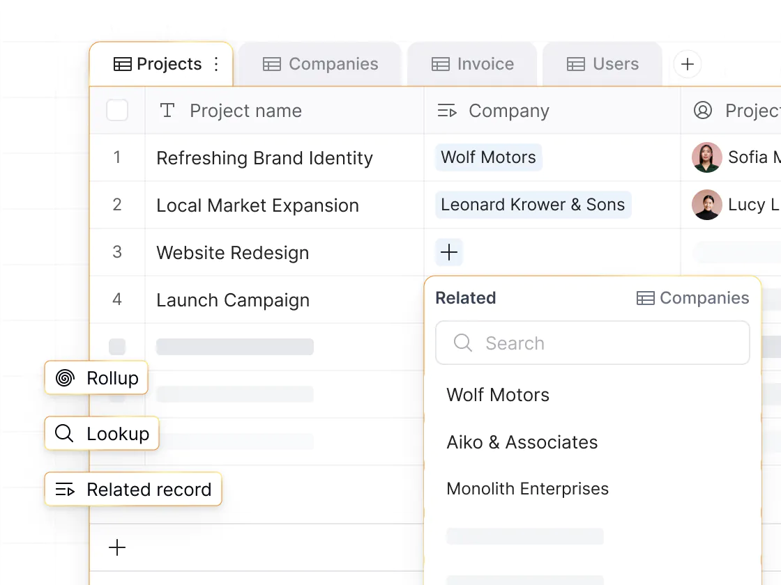 Softr Databases, a built-in database tool