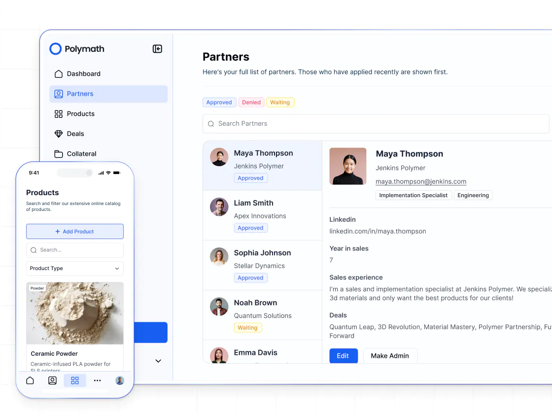 Partner portal built with Softr