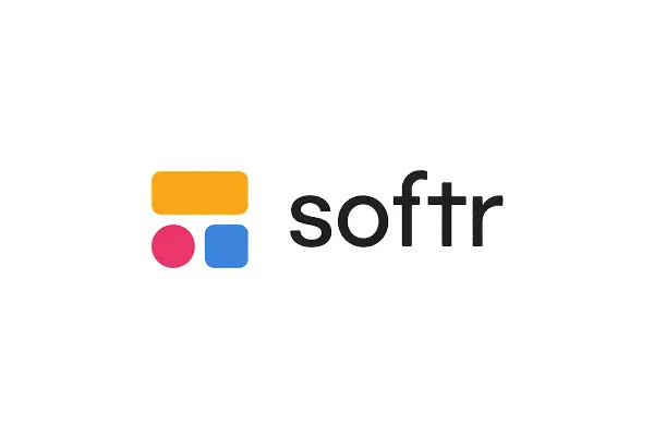 Outdated Softr logo — example of incorrect usage, do not download or reuse
