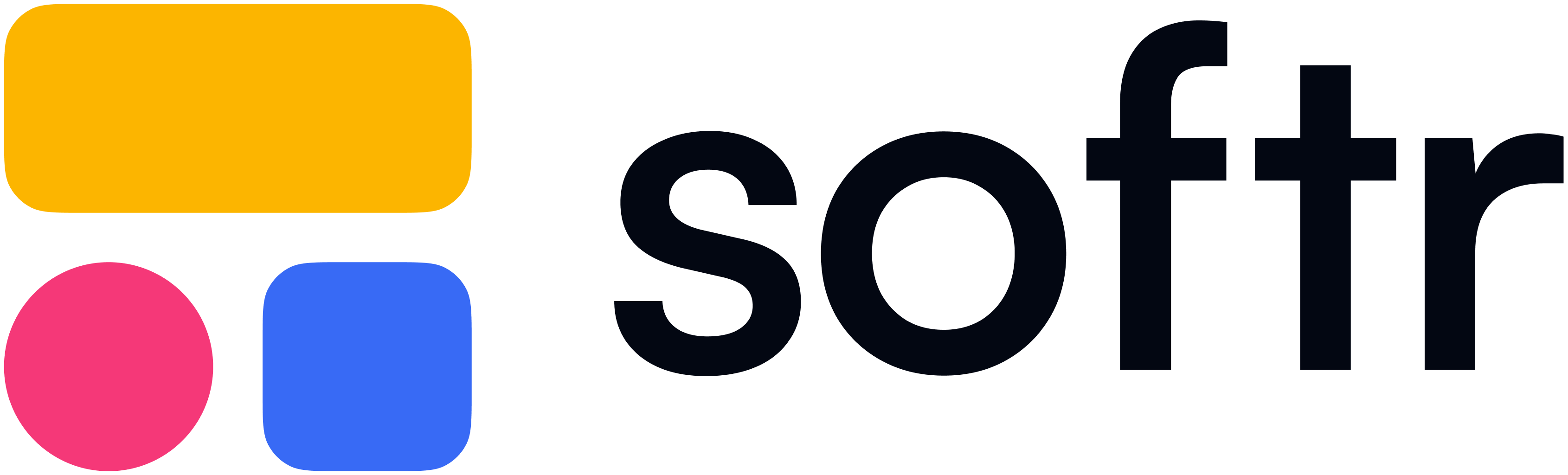 Softr logo — full-colour wordmark