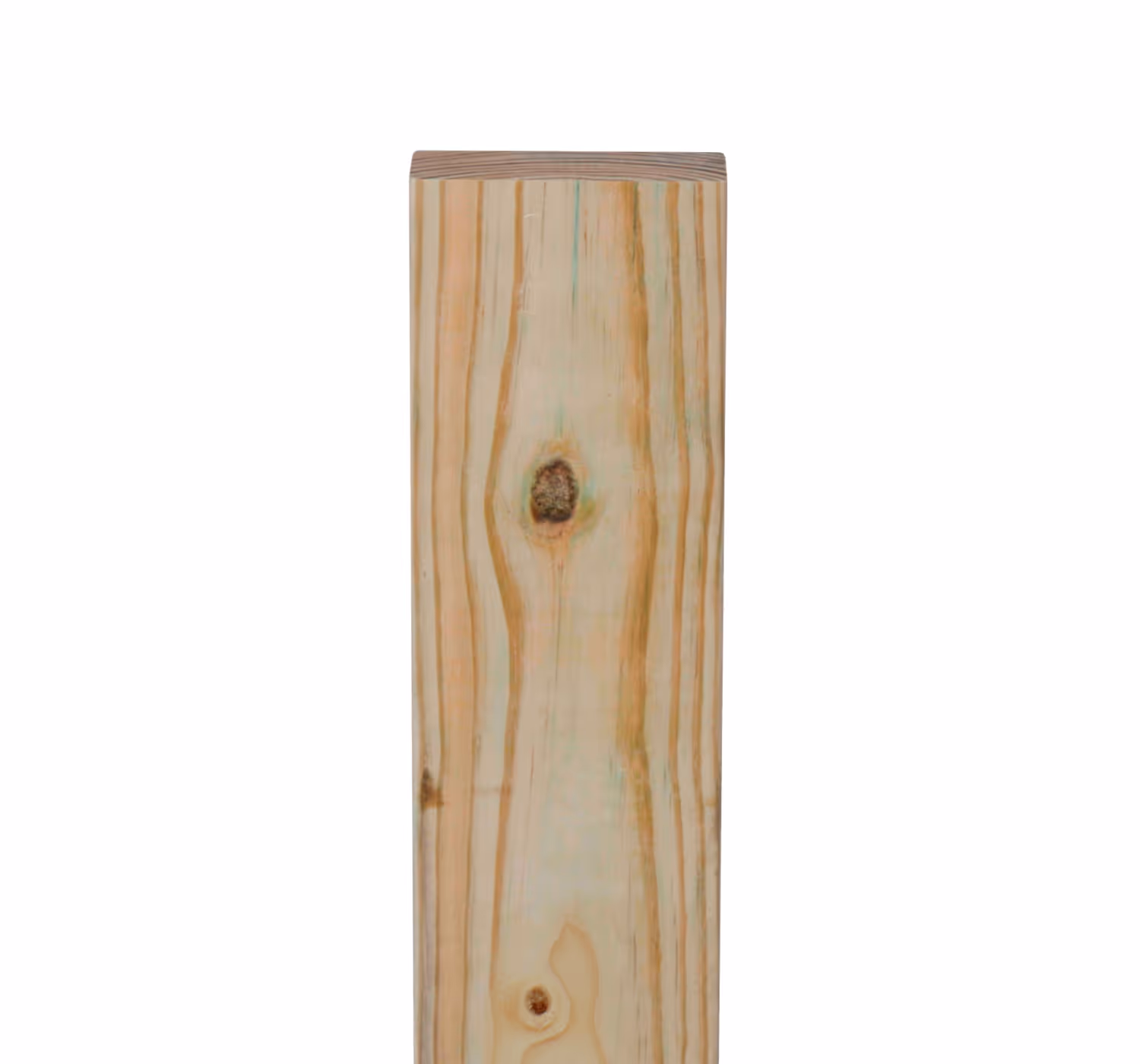 Studio image of a 2x4 of #2 prime grade lumber.