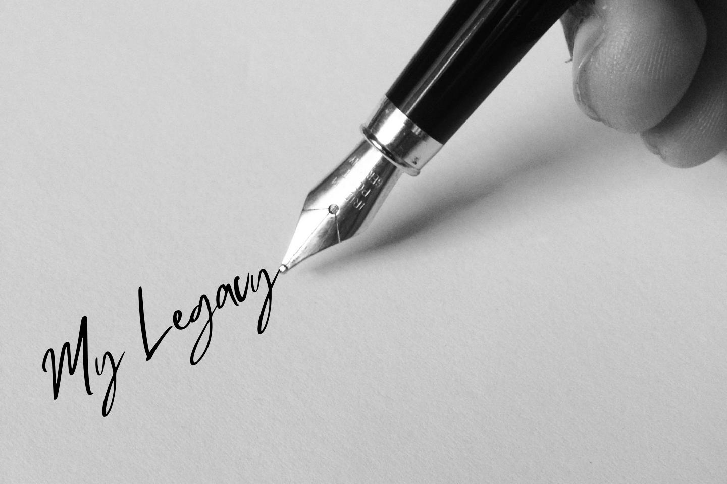 angled writing - my legacy