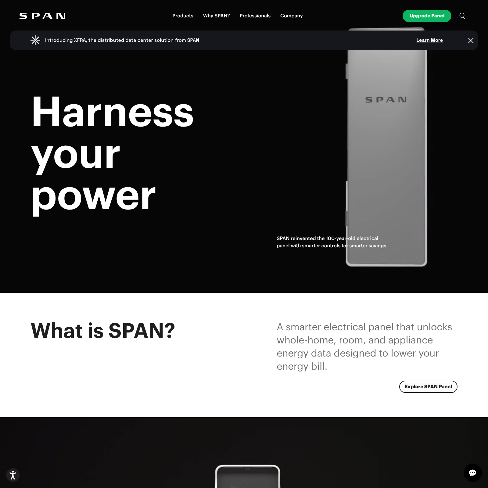 Span homepage — Webflow by Armstrong