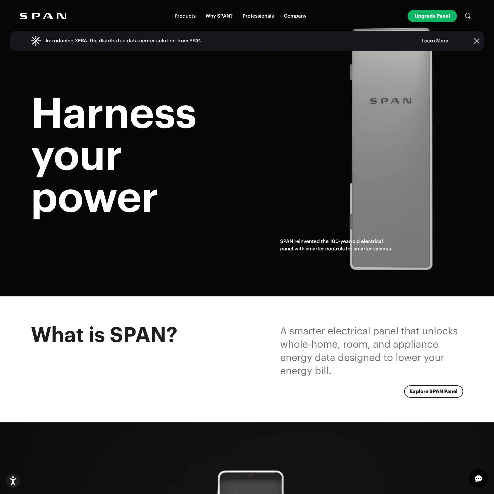 Span homepage — Webflow by Armstrong