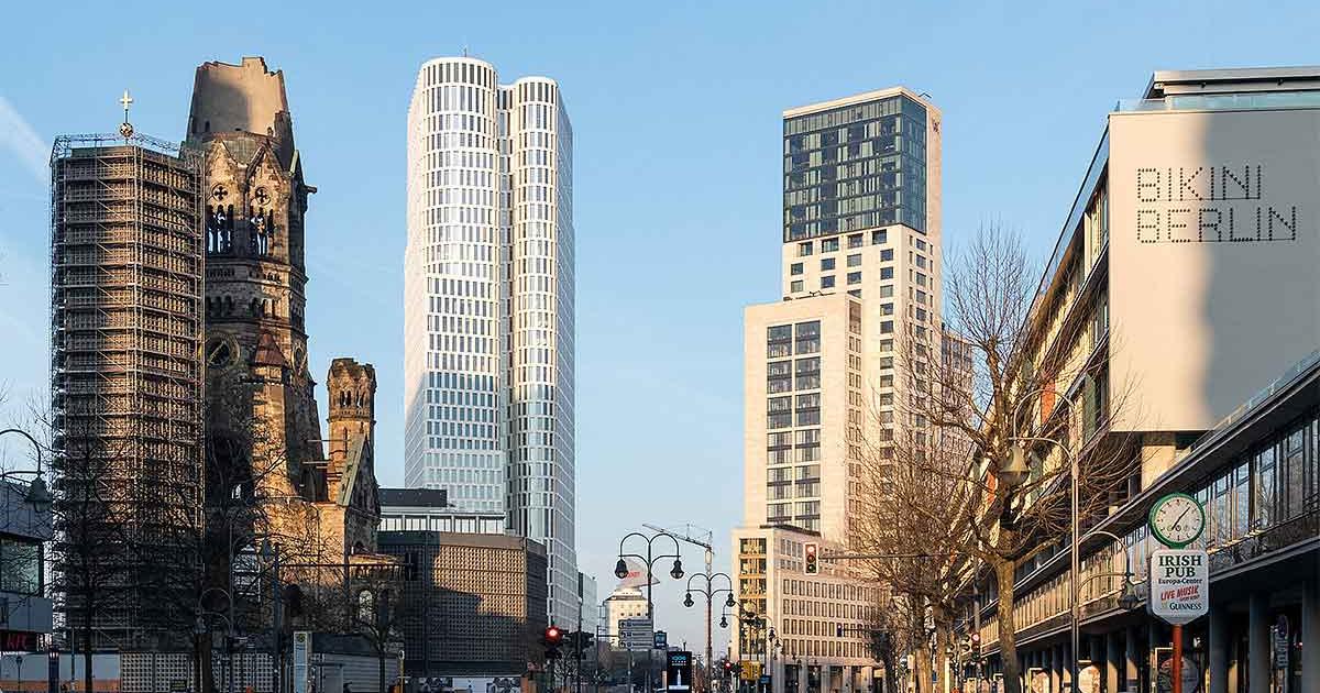 skyline aufnahme in der Nähe der Gedächtniskirche am Kudamm