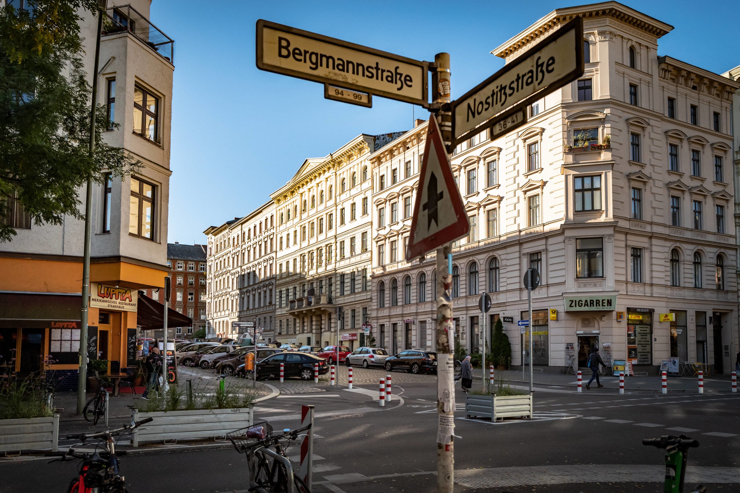 Der Bergmannkiez in Berlin Friedrichshain-Kreuzberg