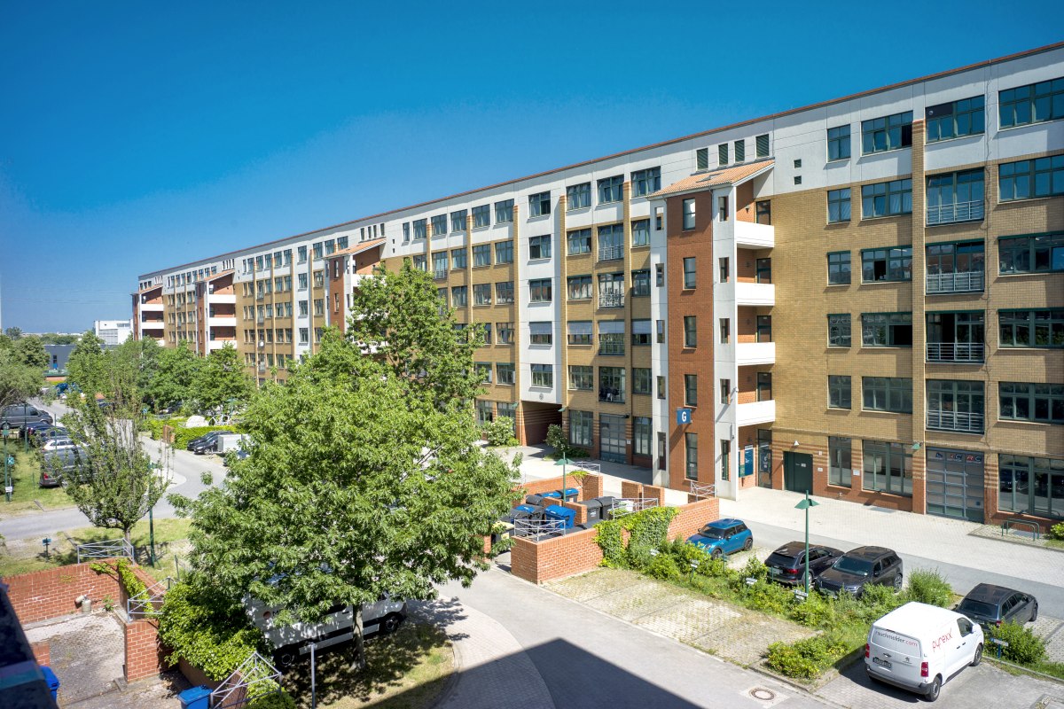 Ein Wohnviertel im berliner Marzahn-Hellersdorf