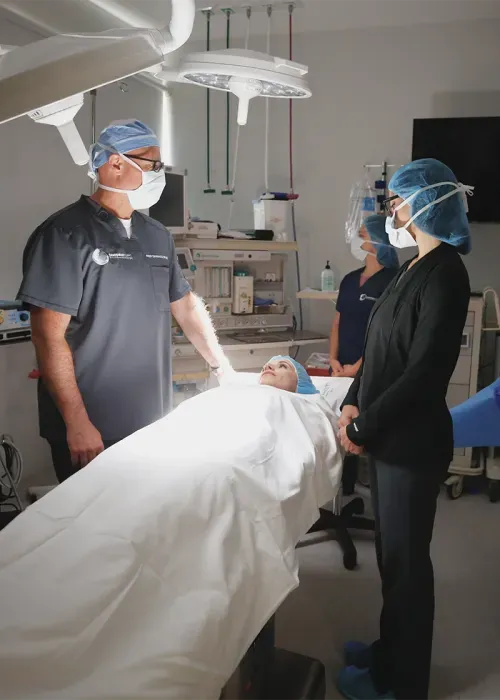 Dr. Daneshrad before surgery