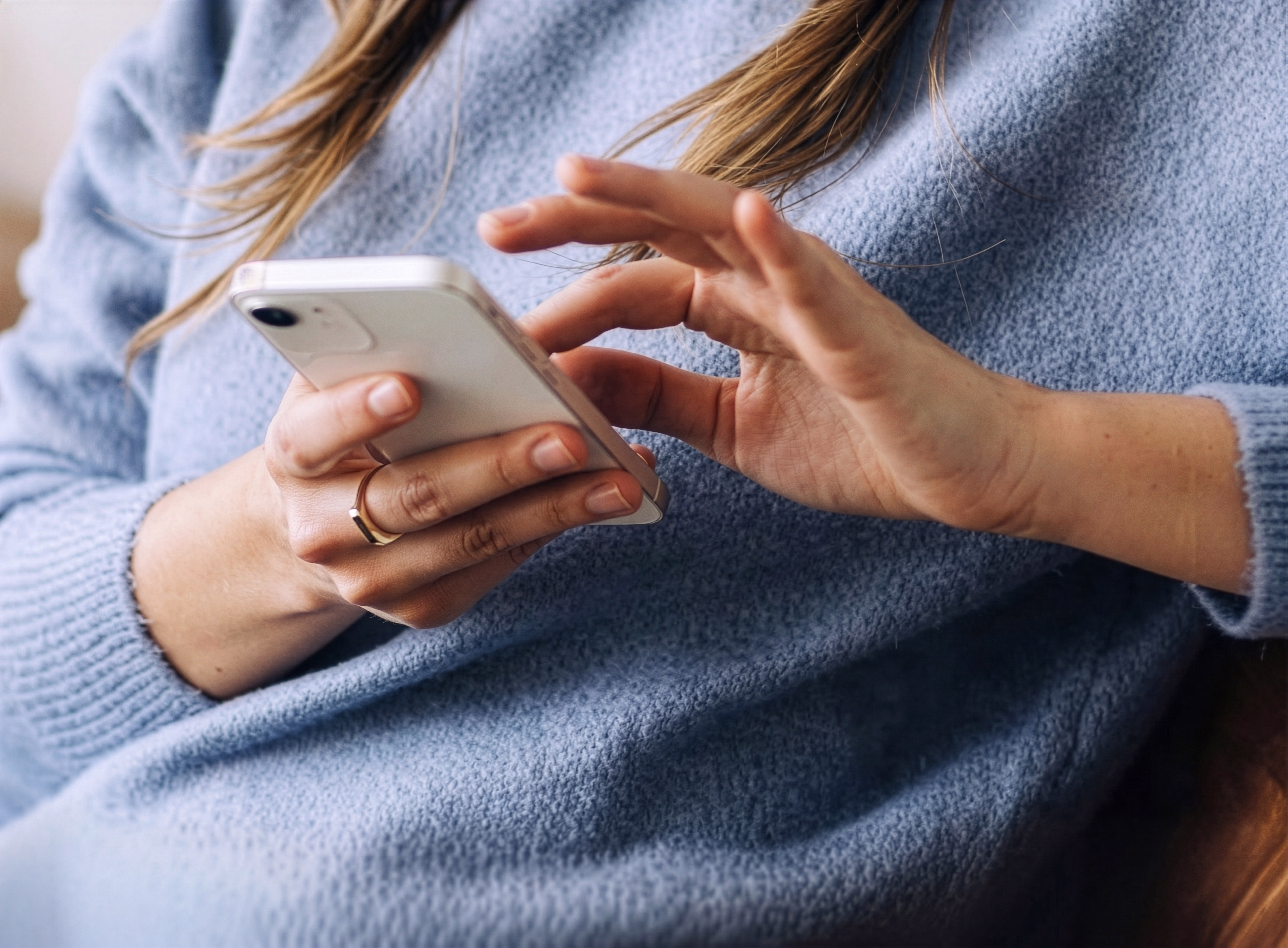 Person looking at CLEAR Multi-Layered Identity Screen