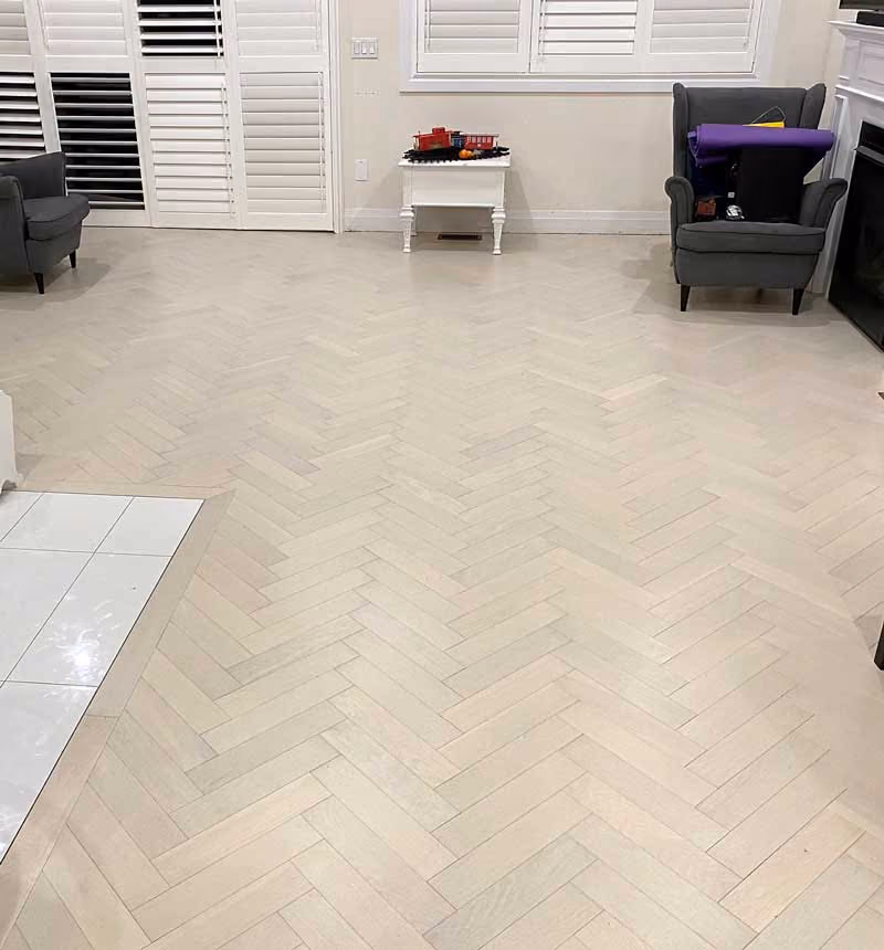 Master Flooring hardwood installation detail