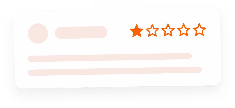Rated one out of five stars