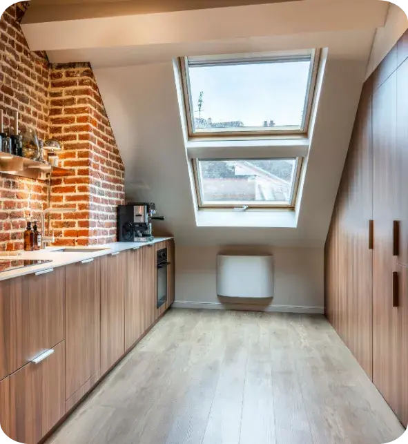 cuisine noyer et inox