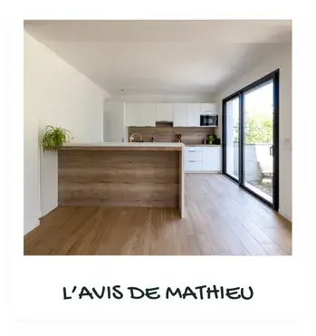 La cuisine blanche et chêne de Mathieu