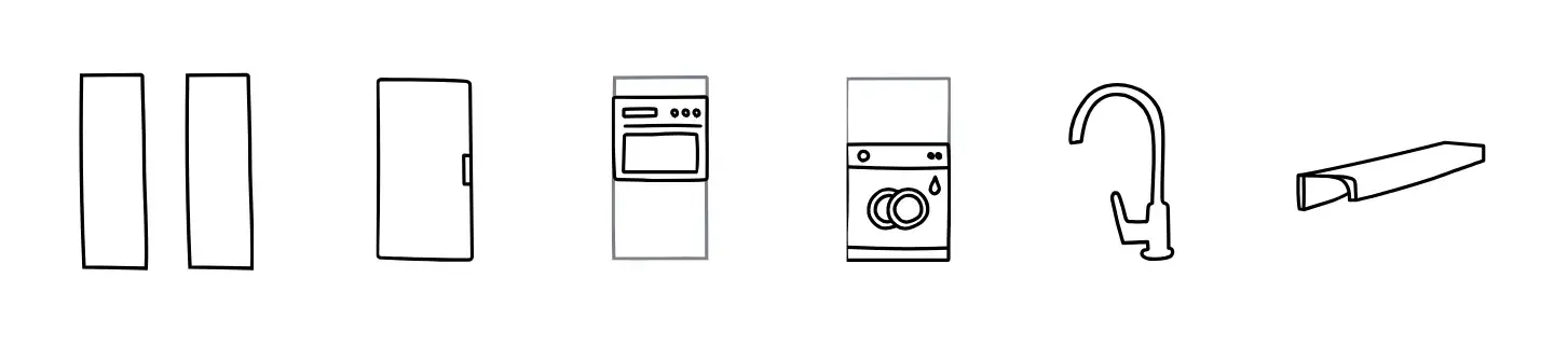 La cuisine en chêne et en marbre de Joëlle