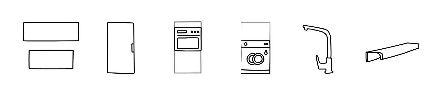 La cuisine bleu indigo de Céline