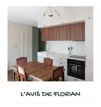 La cuisine Ivoire et Noyer de Florian