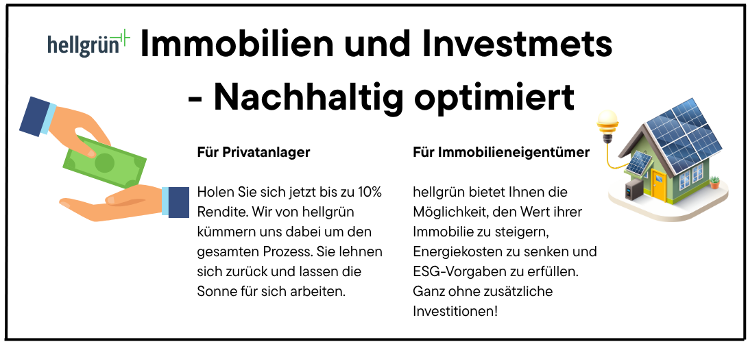 hellgrün Energie bietet Investitionsmöglichkeiten für Privatanleger und pachtet die Dachflächen von Gewerbegebäuden