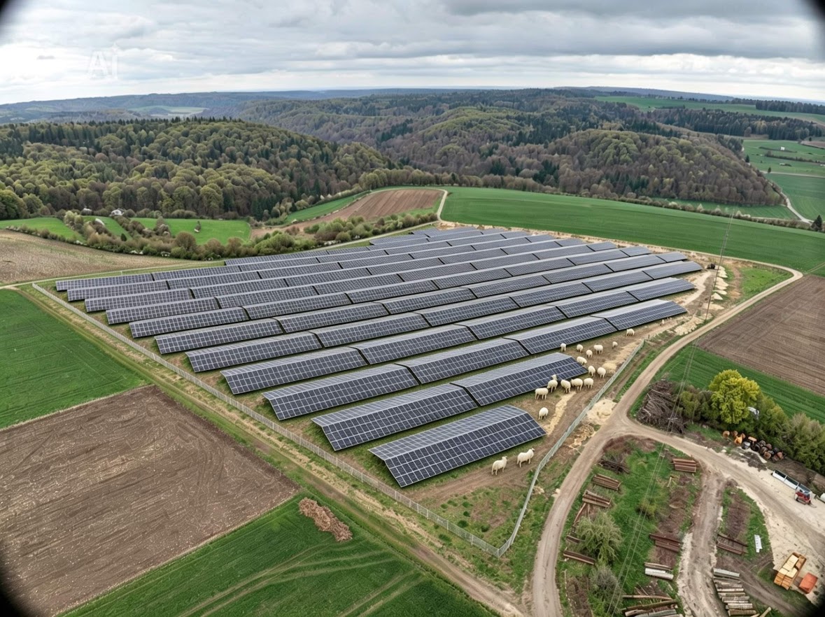 Wirsol baut Solarpark Ensfeld als IAB-fähiges Direktinvestment mit hellgrün