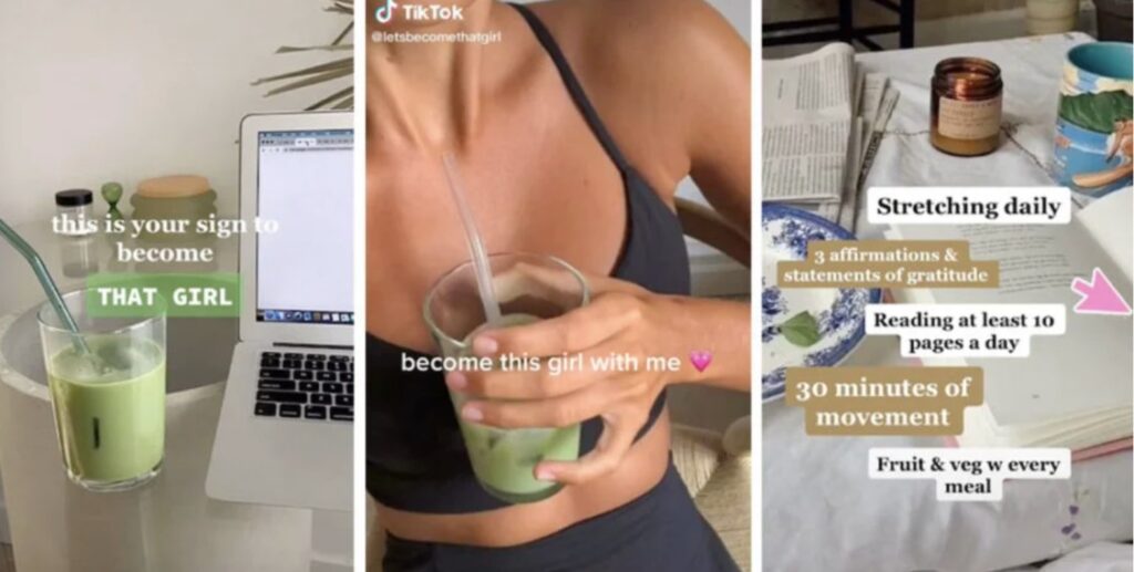 Example of wellbeing ads on TikTok 2023