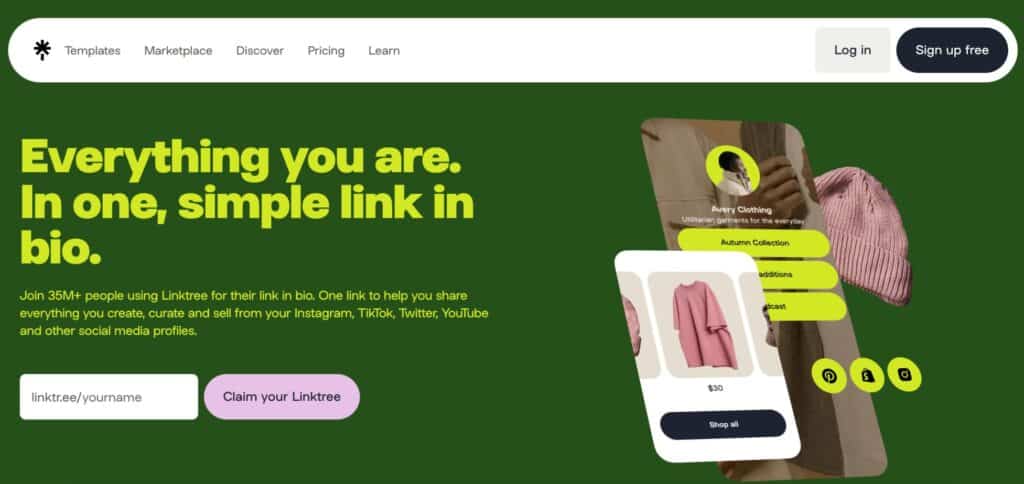 Linktree dashboard 