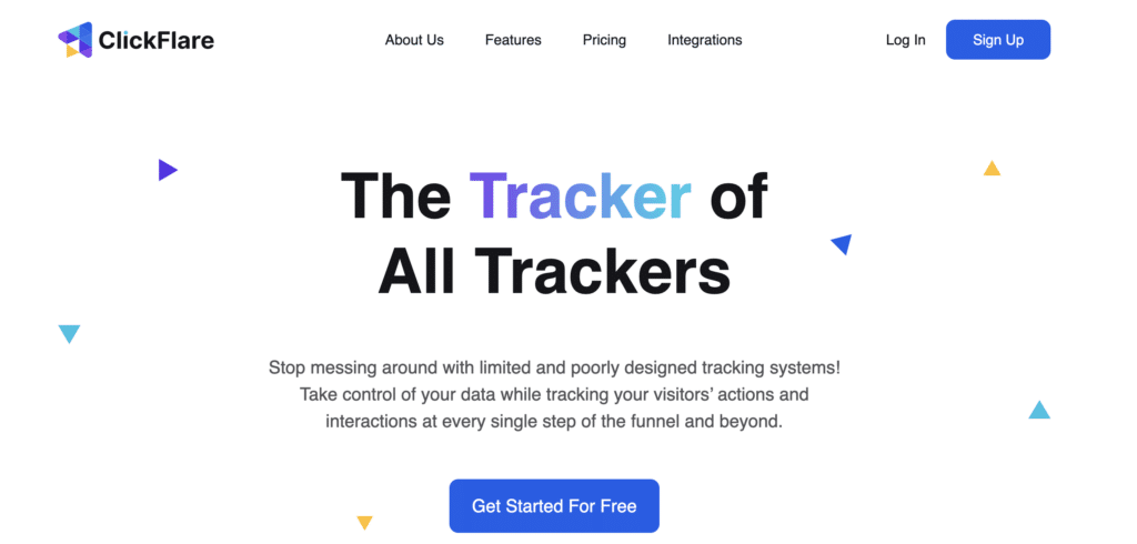 Affiliate marketing tool ClickFlare for tracking