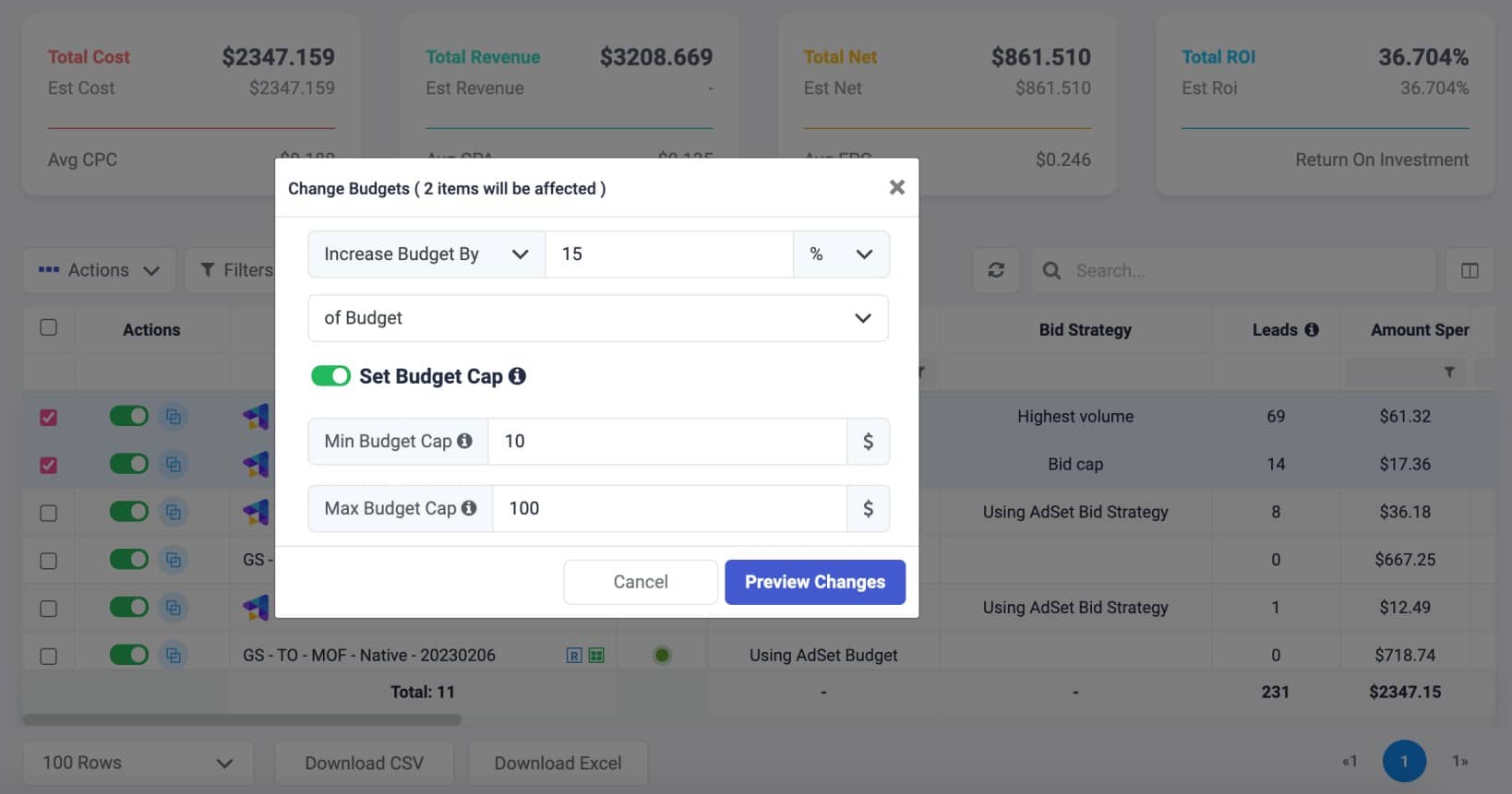 Automate Bulk Campaign Budget Adjustments for Facebook (2)