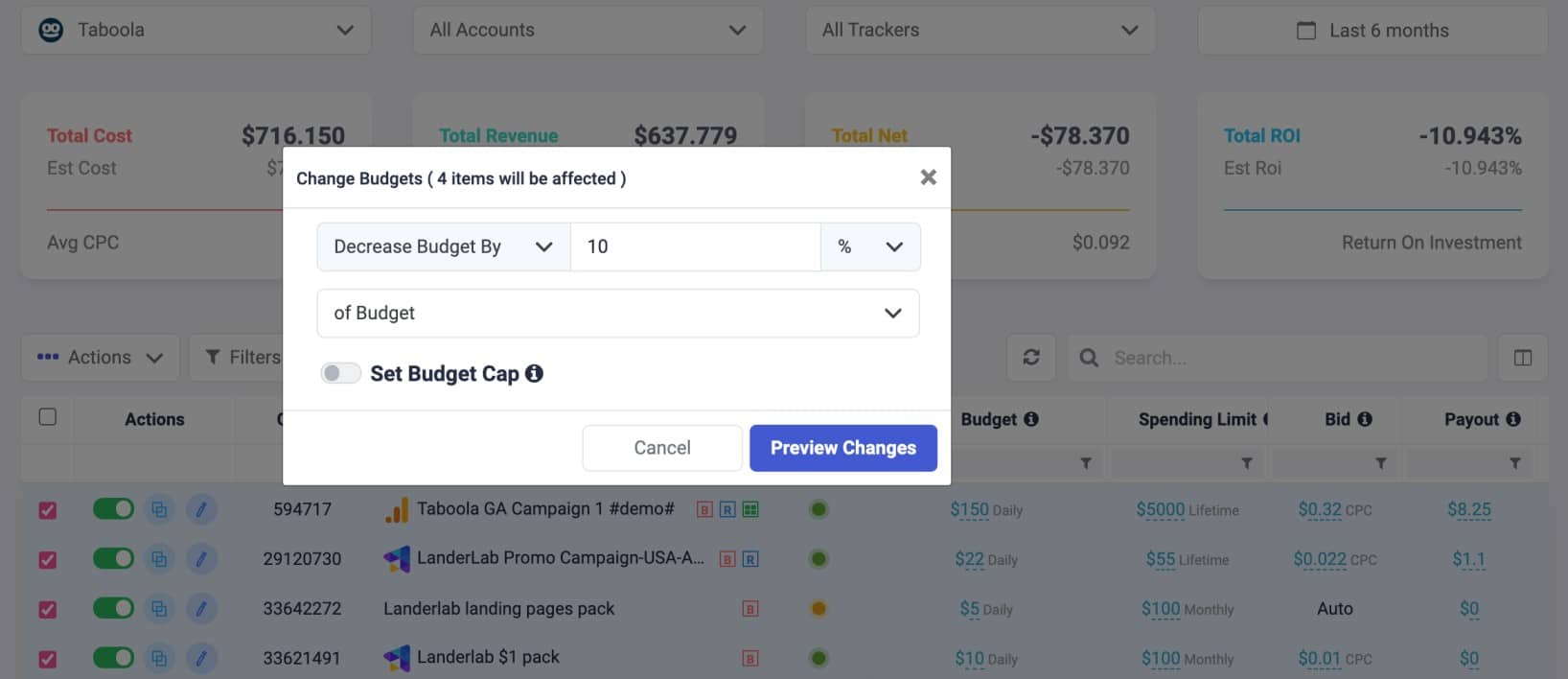 Automate Bulk Campaign Bid and Budget Adjustments for Taboola