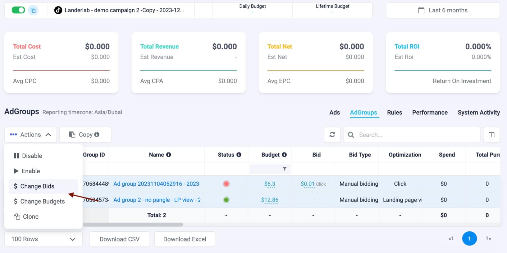 Automate Bulk Ad Group Bids and Budgets for TikTok