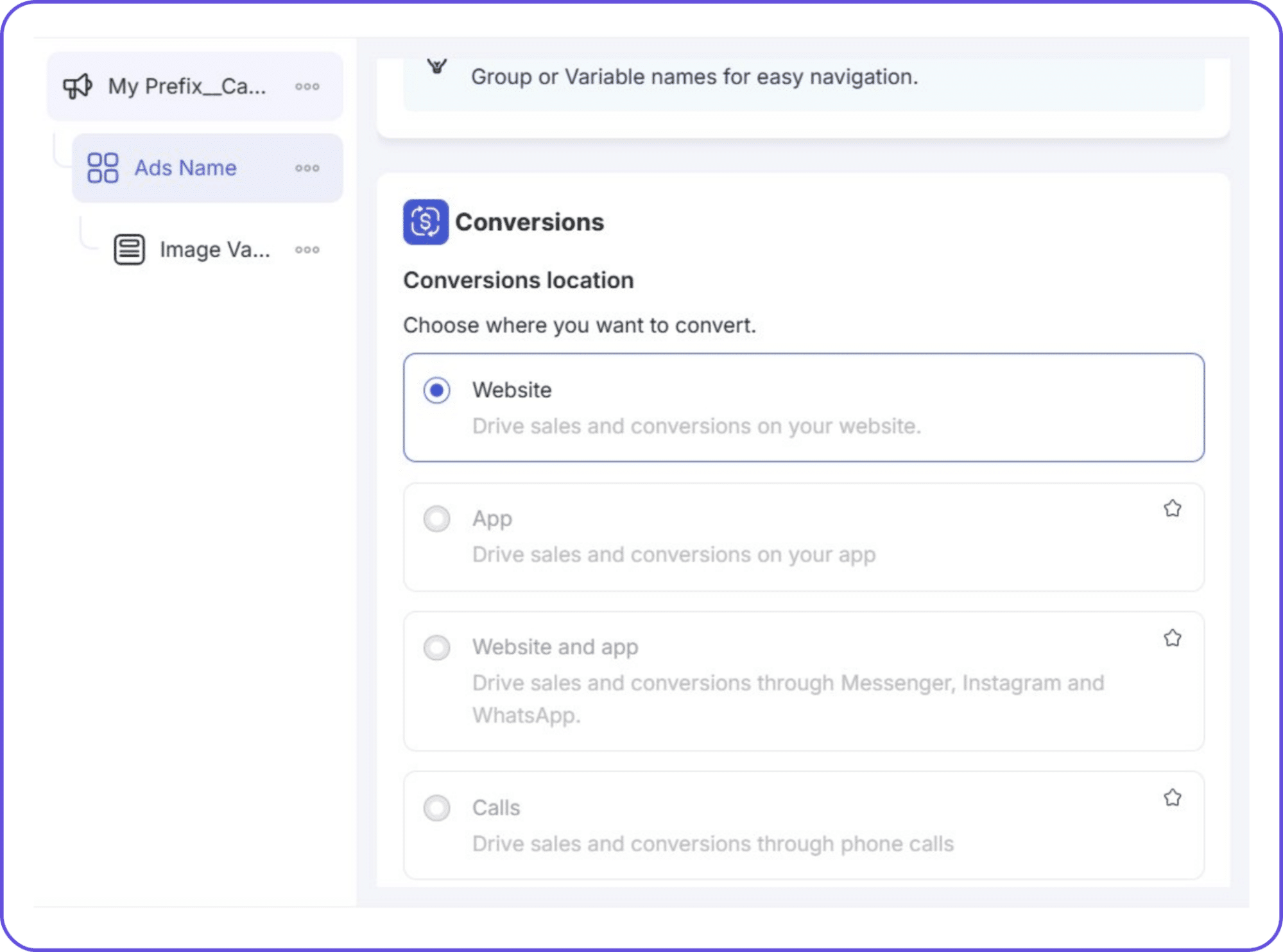TheOptimizer ad set configuration panel showing targeting, placements, and budget settings for bulk Facebook campaigns