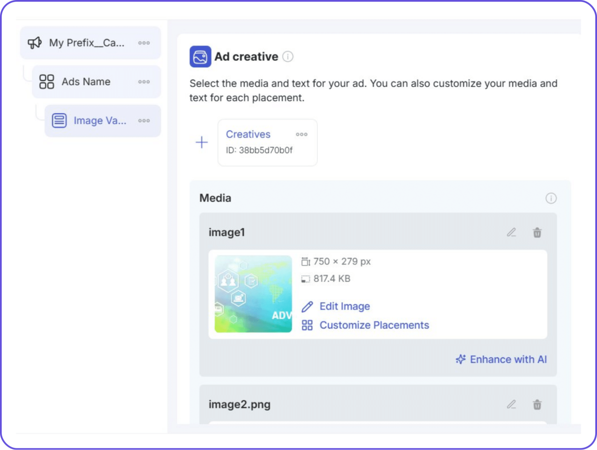 TheOptimizer bulk creative upload area with multiple images added for Facebook ad campaign creation
