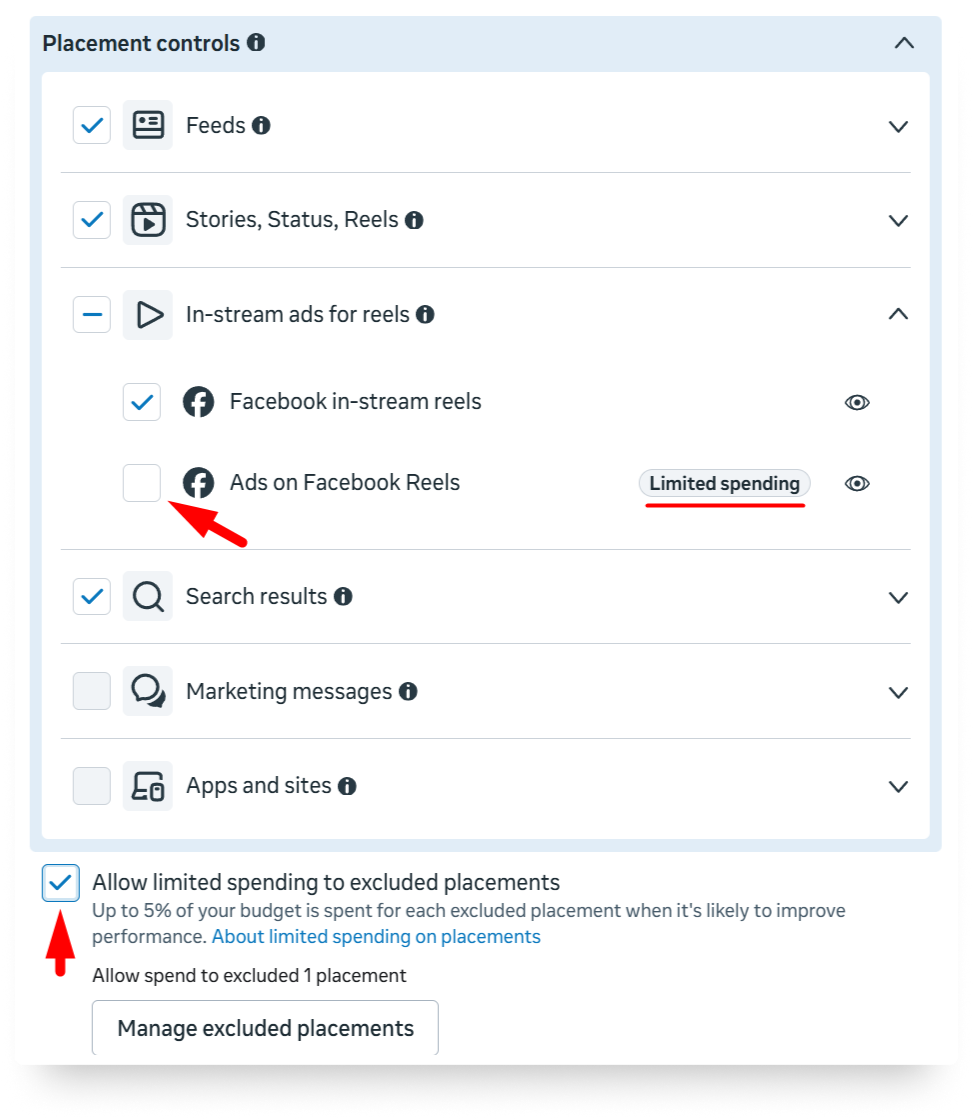 meta ads 2026 ad set placement control settings