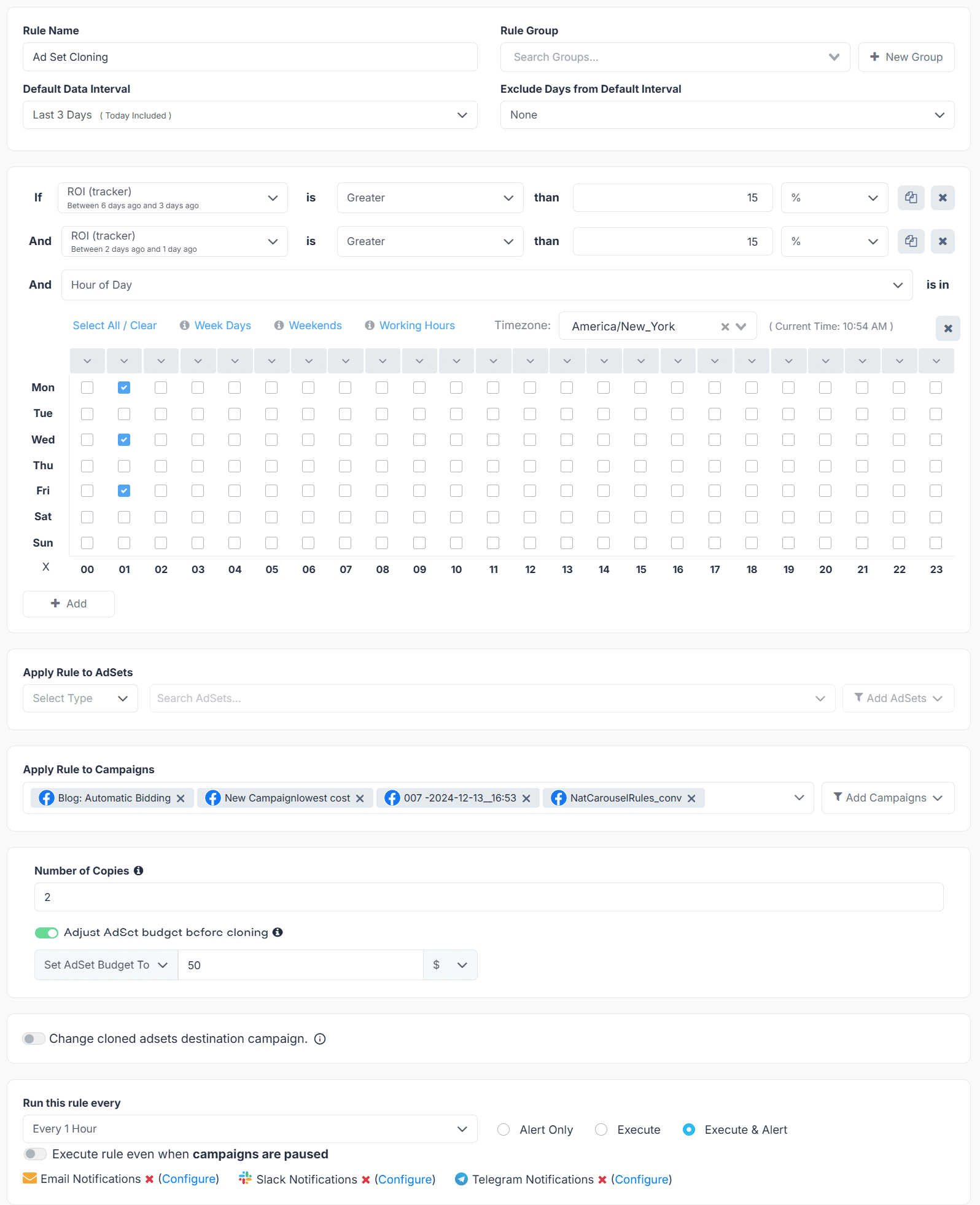 Meta Ads Clone Ad Set Rule