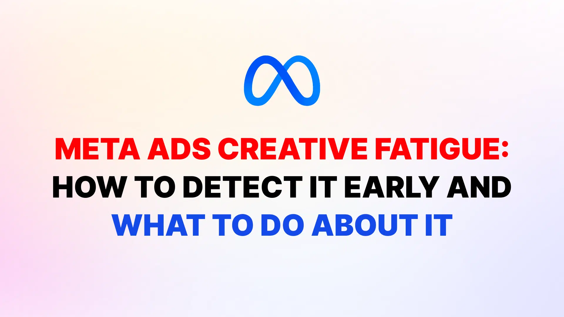Gráfico de señales de alerta de fatiga creativa en Meta Ads y estrategia de renovación de creativos