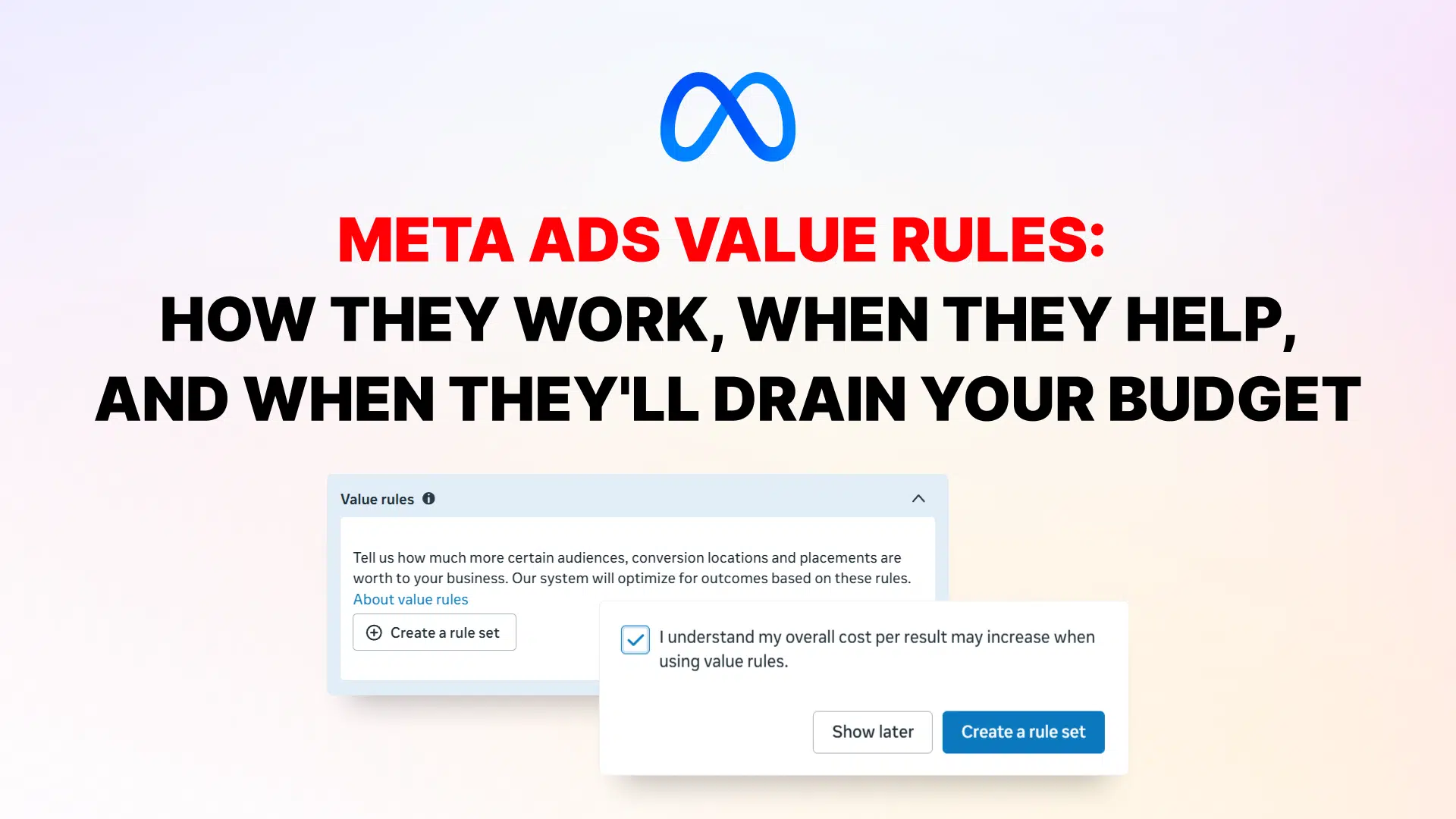 Guía de configuración de reglas de valor de Meta Ads para optimizar el ROAS