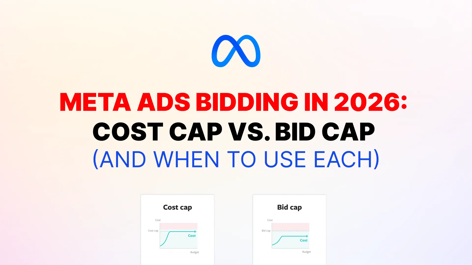 Comparación de estrategias de puja de Meta Ads: límite de costo (cost cap) vs. límite de puja (bid cap) en 2026