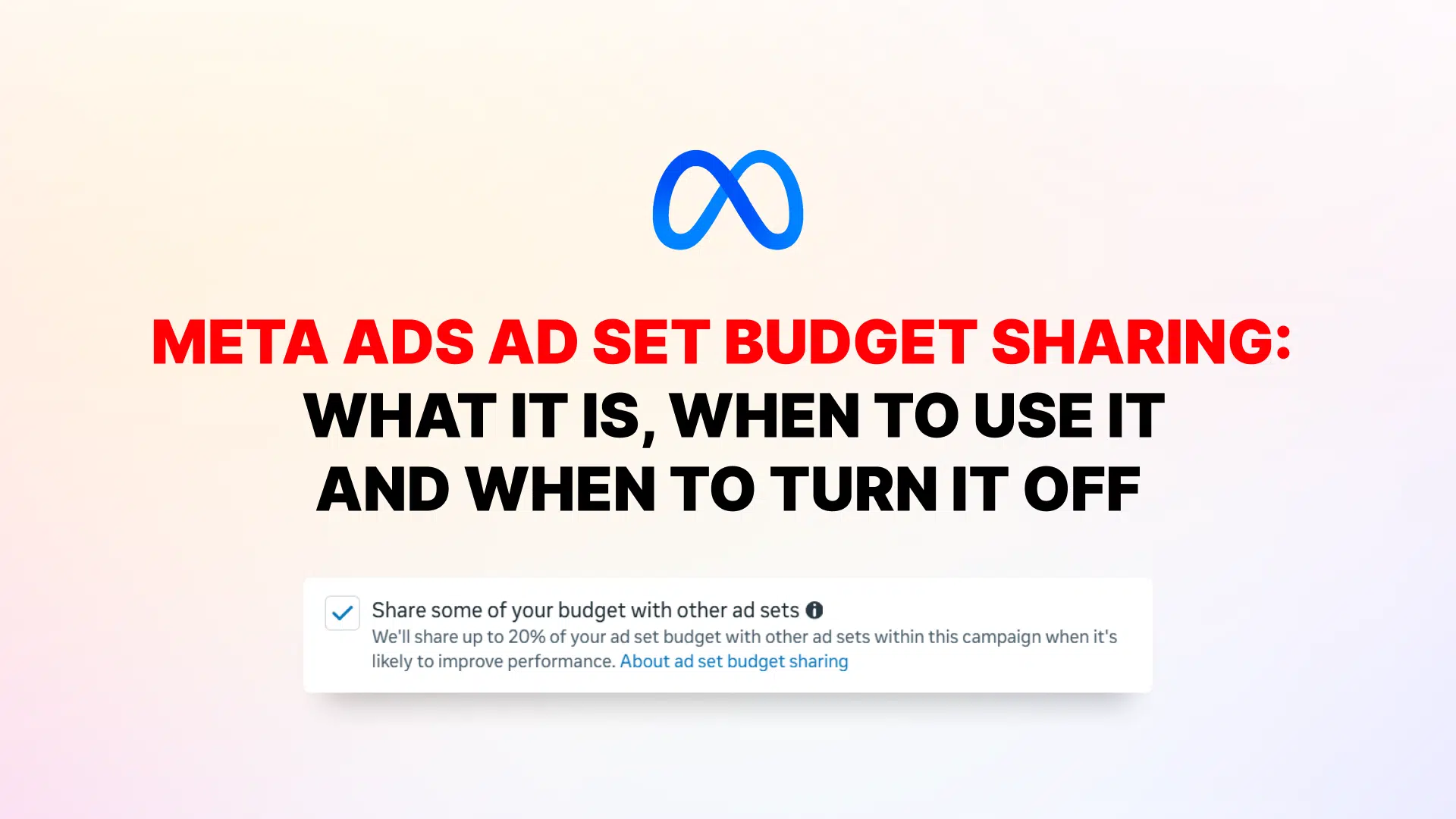 Diagrama comparativo del presupuesto compartido del conjunto de anuncios de Meta Ads vs CBO