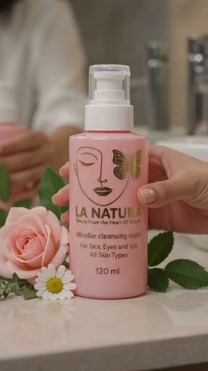 Micellar cleansing water product film still