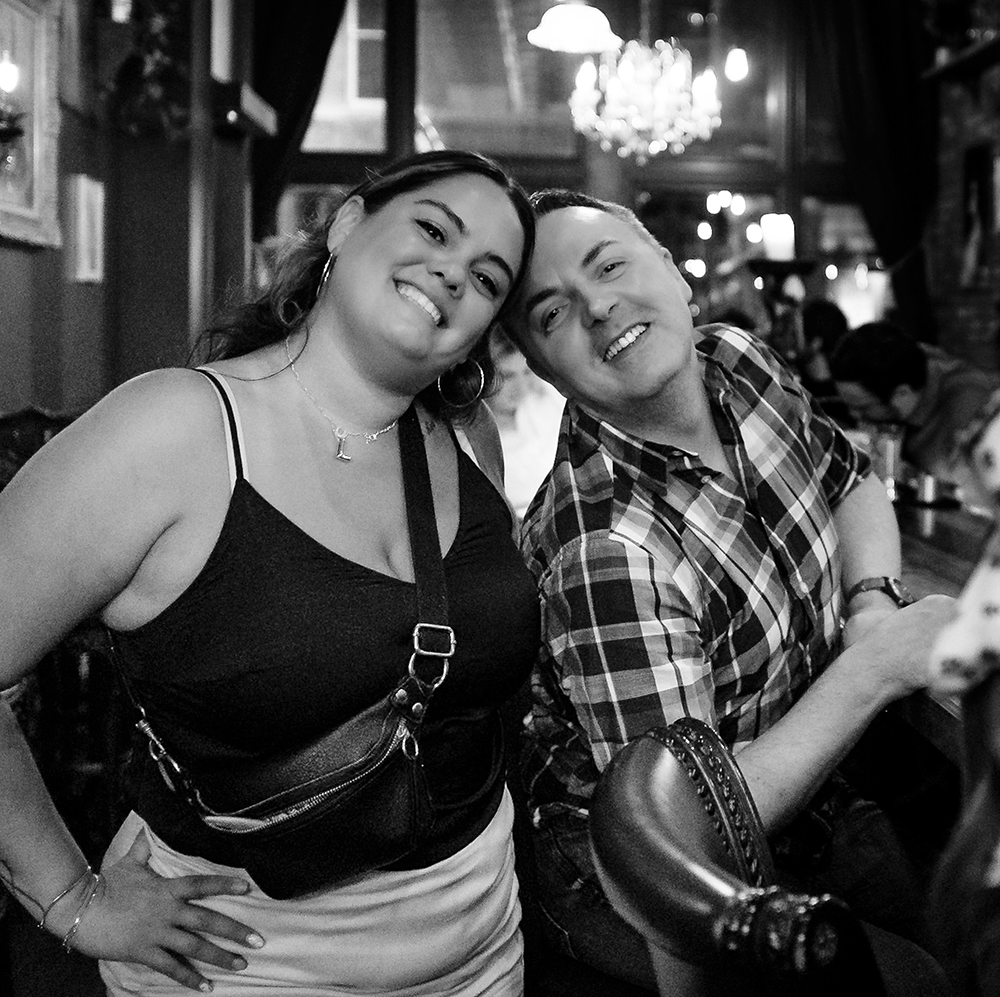 Friends of the bar posing for a picture