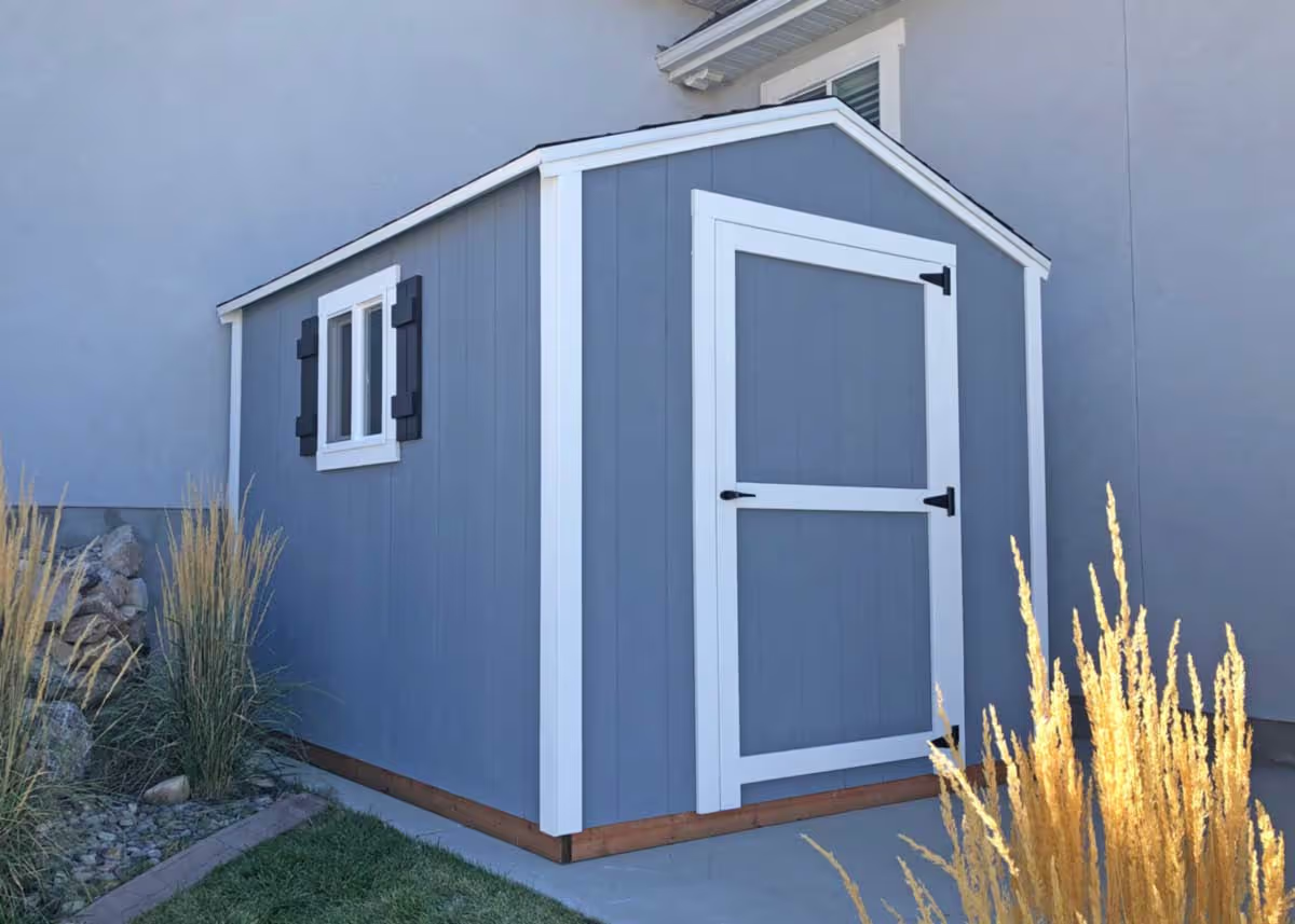 6x10 Standard Apex with 12" overhang with no soffit
