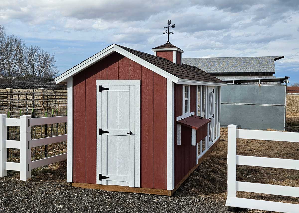 6x18 Coop De'Ville Red & White