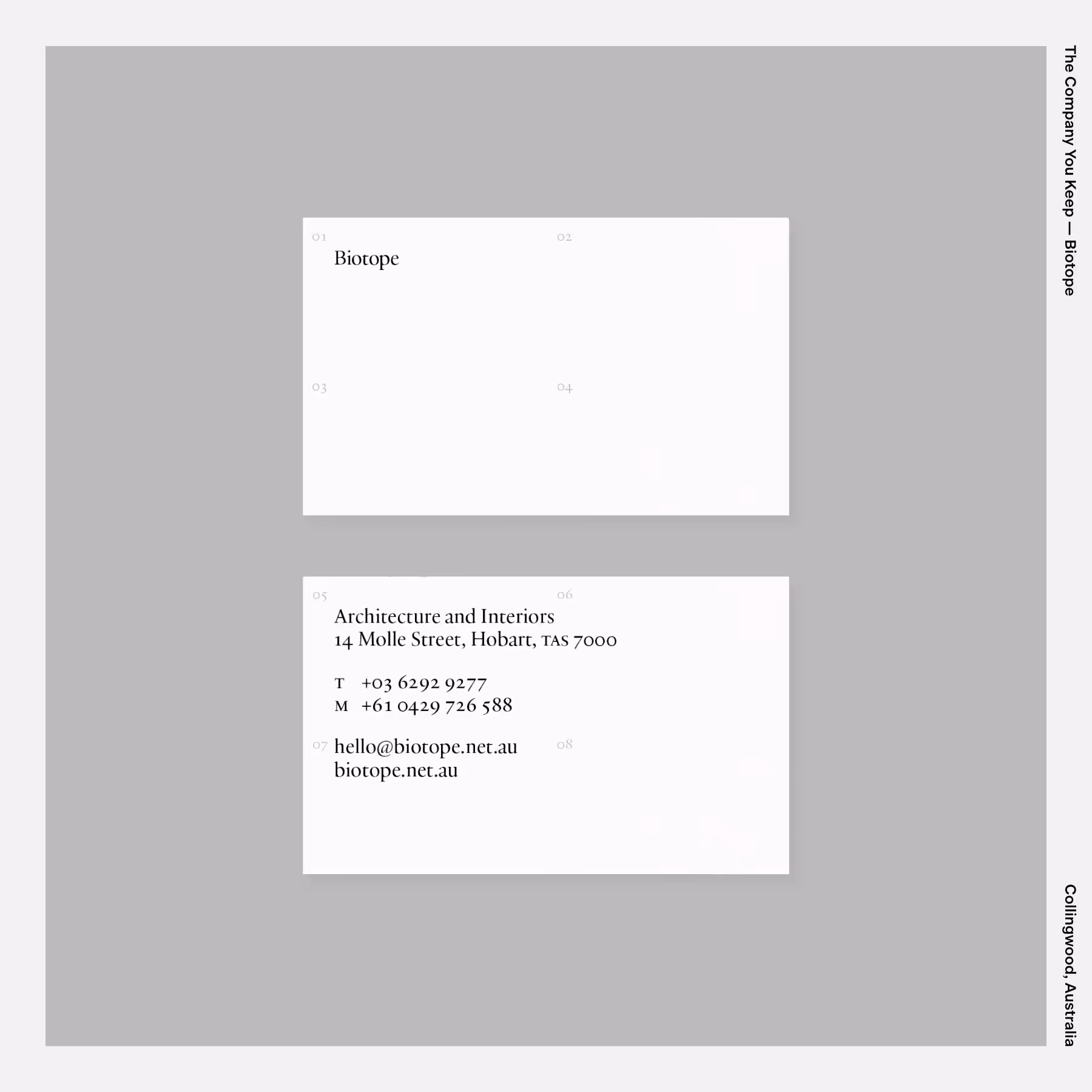 The Company You Keep — Biotope